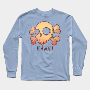 Kawaii Skull Long Sleeve T-Shirt